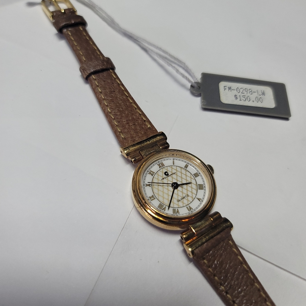 Vintage NOS J.B Champion - Made In Germany 23mm Case -  Brown Leather Band